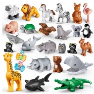 DUPLO Compatible Animal Series Blocks, Mixed Colors, 1 Set