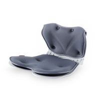 Checa Goods 花瓣矯正坐姿坐靠背墊 - 灰色 | 美臀坐墊 | 坐姿矯正 | 透氣坐墊 | 防駝背 | 折疊收納