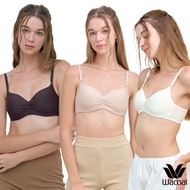 Wacoal Go Girls Smart Size Easy Matching Bra บราไร้โครงวาโก้ เซท 3 ชิ้น รุ่น WB3Y41 คละสี (BE-BT-CR)