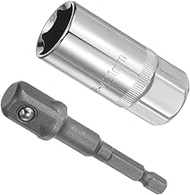 Spark Plug Socket Set, Metric 21mm 1/2" Drive 2.5" Length, CR-V Mirror Finish Socket with Socket Ext