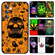 OPPO A5S A3S A12E AX5 A37 A39 A57 A7 2018 A59 F1S F3 A77 A83 Soft Silicone TPU Casing 6XR8 Weed leaf