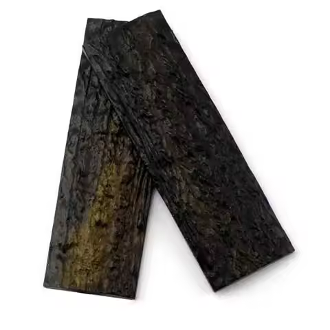 2Pcs Antler Knife Handle Scales DIY Material Slabs POM Resin Sword Making