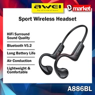 Awei A886BL Air Conduction Headset Sport Headset Wireless Headphone Sport Headphone Bone Conduction 