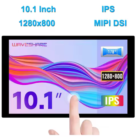 Waveshare 10.1 inch IPS Capacitive Touchscreen DSI Display 1280x800 Pixel 10-point Touch for Raspber