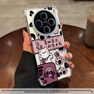 Guanglu | Ốp Lưng Bảo Vệ Trong Suốt Thiết Kế Hình Thú Sáng Tạo cho VIVO Y300 Pro Y200 Y100i Y76s Y78