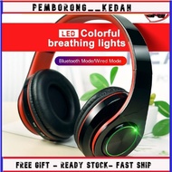 B39 Wireless Headset Bluetooth 5.0 Colorful LED Bass Stereo Wireless Headphones Ove-Ear Headphones