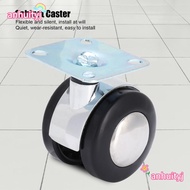 AHTY Universal Wheel, Double Wheels Squared Top Plate Furniture Caster, Accessory Durable 2 Inch Swi
