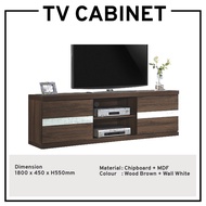 TV Cabinet 6FT TV Console Living Hall Cabinet Media Storage Cabinet 180cm TV Stand