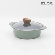 ELDA Nature cast iron nonstick ceramic pot 16~26cm / Primium pots woks pans