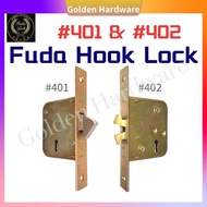 FUDA 401 Hook Lock 402 Double Hook Lock / Grill Door Lock Set / Kunci Grill Besi Pintu / Kunci Pintu Grill Besi - 1 Set