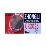 ZHONGLI Lithium Battery 3V CR2025, DL2025, ECR2025, GPCR2025