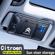 Citroen sun visor storage car multifunctional storage bag card ticket driver's license bag glasses c