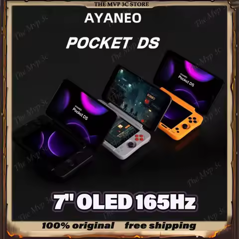 2025 New Ayaneo Pocket Ds G3x Gen2 Handheld Console 7-Inch Oled 165h High Refresh Rate Android Flip-