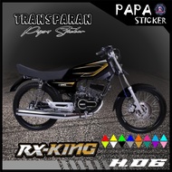 Transparent Striping RX KING STICKER Transparent papa H06