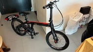 全新Sava Z1 20” 9速 碳纖維摺疊單車，連原裝快拆腳撑，Asuka鋁金屬腳踏及便攜單車袋