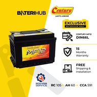 [Installation Provided] Bateri Kereta DIN66L Century MF12 Heavy Duty | Car Battery DIN66 BateriHub