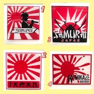 Sticker cermin kereta sticker japan samurai kamikaze perodua proton honda toyota