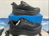 HOKA ONE ONE Bondi 7 戶外透氣 低幫 跑步鞋 男女同款 黑色