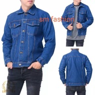 NEW ARRIVAL❤️MEANS JEANS.JAKET DENIM LELAKI & PEREMPUAN MATERIAL HIGH QUALITY PRODUCTS HARGA MURAH M