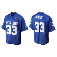 Boyfriend Style Men's #33 American Football Jersey Inspired Embroidered Sports Short Sleeve T-Shirt 