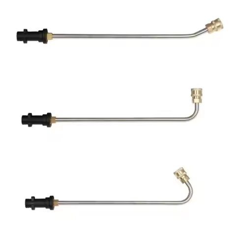 High Pressure Water Gun Extension Wand 4000 PSI 1/4 Quick Connect Metal Rod Washing Gun Clean Rod fo