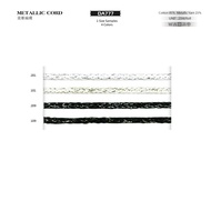 DA777 Made In France Mixed Onion Braided Rope Strand Webbing Flat 100cm/Unit [Gongmeng]