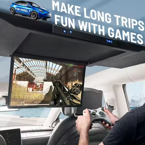 17.3 Inch 8Core 64G IPS Android Car Roof Monitor Electric Reverse Ceiling TV Touchscreen Monitor Car