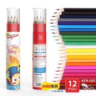 Thien Long Colokit Can Colored Pencils with Sharpener CPC-C020 12 colors, CPC-C021 24 colors, CPC-C0