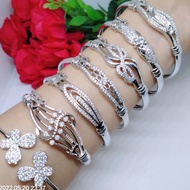 Xuping Titanium Women's Bangle Bracelet Jewelry Fashion Accessories Gold Plated Anti-Rust GB41