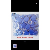 100pcs 125khz RFID em4100 tk4100 key fobs ID card read