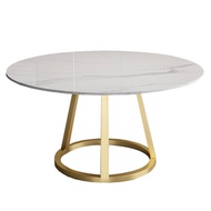 Nordic marble round table modern minimalist table and chair combination round table family dining ta