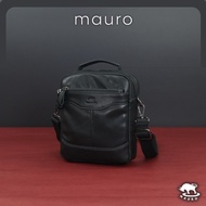 MAURO Genuine Leather Men Multi Compartment Messenger Bag