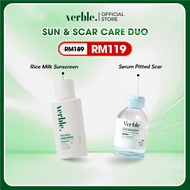 VERBLE Sun & Scar Care Duo Verble Serum Pitted Scar + Verble Rice Milk SunScreen