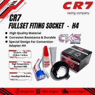Fitting Socket H4 Dudukan Lampu Fitting H4 Lengkap Set CR7 LAMPU FITTING LAMPU H4 LED