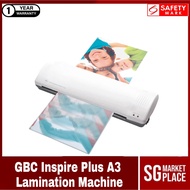 GBC Lamination Machine. A3 Size. Model: GBC Inspire Plus A3 Laminator. Laminates from ID size to A3 