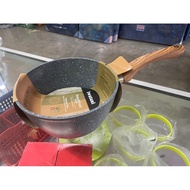 Saucepan ceramic non-stick marble 18 cm iwatani + bubble wrap