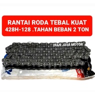 428H-128 THICK DRIVE WHEEL CHAIN RX KING NINJA R JUPITER MX VEGA JUPITER CRIPTON SUPRA FIT NEW KARIS