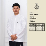 original baju koko putih Katun Toyobo Super Premium baju muslim pria