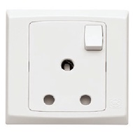 HONEYWELL BY MK ELECTRONICS 15A 1GANG SWITCHED SOCKET S2893WHI