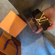 For Couple LV Men Belts Women Belts with Box Gold Genuine Leather Luxury Strap Male Belt Gift Box