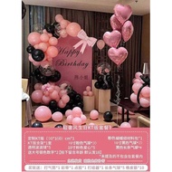 Birthday Scene Decoration Decoration 18th Birthday Adult Ceremony Atmosphere Balloon Ceremony Girl S