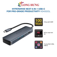 HyperDrive Next 6-in-1 USB-C for Pro-grade Production HD4002GL conversion port - Genuine product