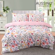 Aussino Contempo Kyler 100% Cotton Fitted Sheet Set/Quilt Cover Set