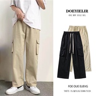 Ready stock cargo pants men straight cut pants couple black cargo pants men slim fit women casual cargo pants men trousers men work hiking pants men overalls