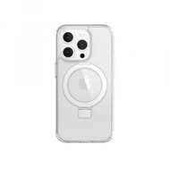 魚骨牌 - iPhone 15 Pro MagStand M 磁吸指環支架手機殼（兼容 MagSafe）- 透明