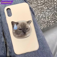 LOVETOUCH INS Cute 3D Funny Cat Phone Stand Grip tok Support Phone Grip Tok Folding Finger Stand Soc