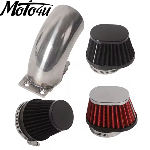 0° Cafe Racer Motorcycle Air Intake Tube Stainless For BMW K75 K100