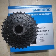 Sprocket/Freewheel Cassette Hg31 8 Speed 11-32T Black