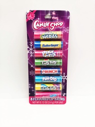 Candy 8 Pack Lip Balm (Nerds, Butterfinger, Pixy Stix, Laffy Taffy, Crunch, Fund Dip, Sweet Tarts)