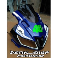 Headlamp R15 v2 model HEADLAMP R15 V3/ topeng r15 v2 /kedok r15 v2 /body r15 v2